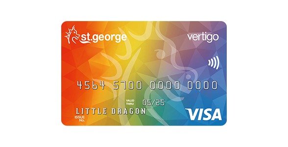 St.George Vertigo Rainbow Credit Card